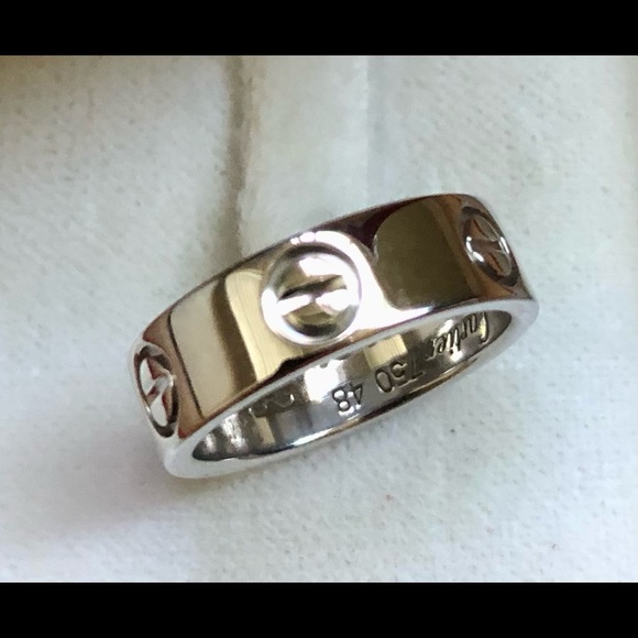Cartier Love Ring - 18k White Gold - 5.5 MM - Size 48 MM (US 4 1/2)